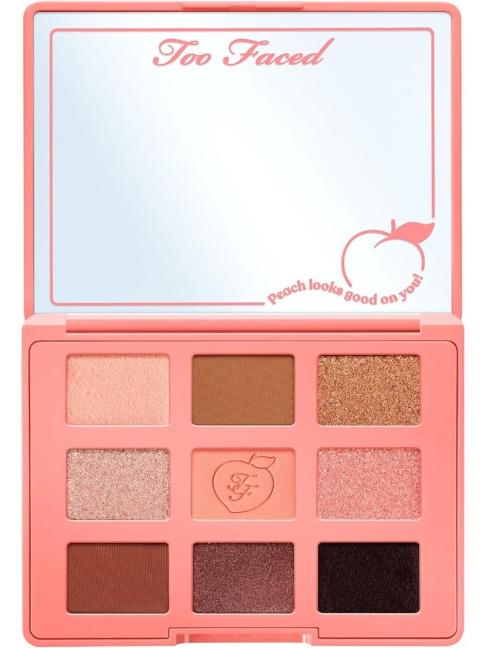 Highly Pigmented Sweet Peach Eye Shadow Palette - Matte & Shimmer Shades for